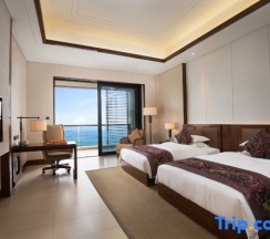 Двухместный номер Deluxe с видом на море 2 отдельные кровати в Jinghai Hotel & Resort