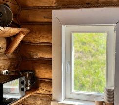 Коттедж с красивым видом из окна в Ригола