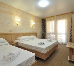 Номер стандарт с 1 односпальной и 1 двуспальной кроватью в Villa na peske