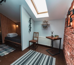 Кровать в 3-местном общем номере в Юсенги