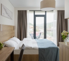 Студия вид на бассейн / Studio Pool View в Lavicon Apart Nebug