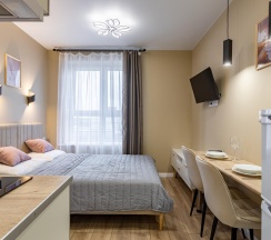 1-комнатные апартаменты студия в InHome24 (ИнХоум24) на улице Маковского