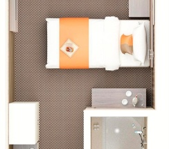 КОМФОРТ с одной большой или двумя отдельными кроватями в Comfort_Nsk Hotel
