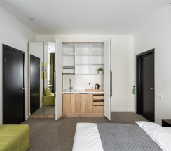 Studio с возможностью семейного проживания в Zen Time