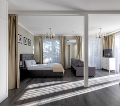 Люкс с террасой и видом на город и море в IL Punto