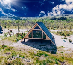 АРК-шале СТАНДАРТ DBL 1 Двуспальная Кровать в Titovka arctic river park