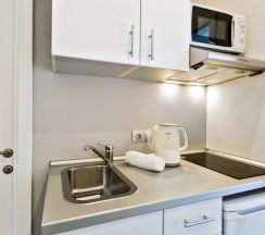 STUDIO Улучшенные 4 местные бюджетные студии с 4 кроватями в Апартаменты