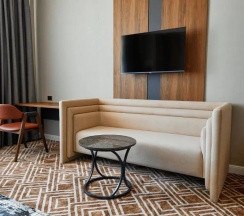 Двухместный номер Deluxe с балконом двуспальная кровать в Diamond Hotel Shymkent