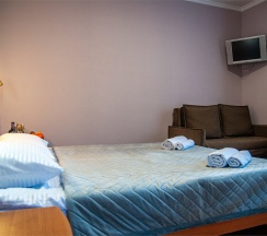 УЛУЧШЕННЫЙ 10 «КОМФОРТ ПЛЮС» С ТЕРРАСОЙ ЧЕТЫРЕХМЕСТНЫЙ НОМЕР С КРОВАТЬ DBL, ДВУСПАЛЬНЫМ ДИВАН НА 2 ЭТАЖЕ в Цитрус