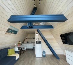 A-Frame №4 (оснащение дома, стоимость банного чана и бани см. Подробнее) в Dacha