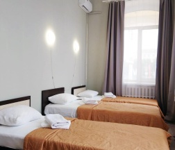 Кровать в 3-местном общем номере в Smart Hotel KDO Воронеж
