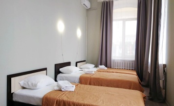 Кровать в 3-местном общем номере в Smart Hotel KDO Воронеж