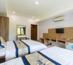 Трёхместное бунгало с видом на сад в Mai Phuong Resort Phu Quoc