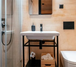 Домик с двумя односпальными кроватями в Сила ветра