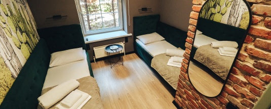 Стандарт с 2 раздельными кроватями в Pink`s family SPA