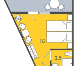 номер "Шале Комфорт" в Золотая долина