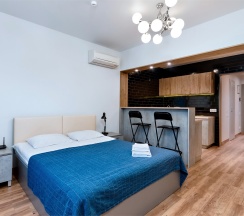 Однокомнатные апартаменты-студия с барной стойкой в APARTVILLE