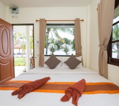 Двухместное бунгало двуспальная кровать в Good View Resort