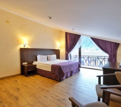 Двухместный номер Superior с балконом и с красивым видом из окна двуспальная кровать в Grand shale