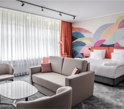 Номер Suite Deluxe SPA, с 2 санузлами - с 2 двуспальными кроватями в Arthurs SPA Hotel by Mercure