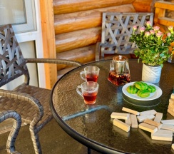 1–комнатный 5-местный Домик с мини-кухней и террасой в Кокос