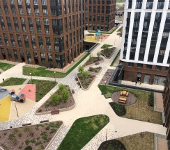 Апартаменты с гостиной и спальней в ЖК "Savin House" в Sibgat Apartments