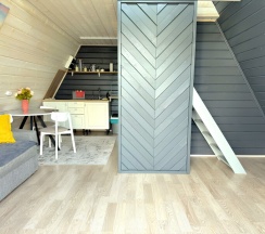 A-Frame №1 (оснащение дома, банного чана и бани см. Подробнее) в Dacha