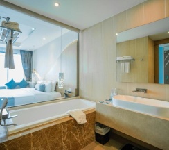 Двухместный номер Pool Access Deluxe с видом на море двуспальная кровать в Crest Resort & Pool Villas