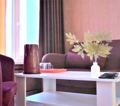 №9. Семейный номер с двуспальной кроватью, диваном и видом на Байкал в Прибой