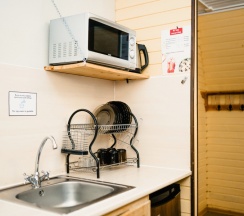 Коттедж эконом без сауны с двуспальной кроватью в спальне (2+3) в Красное озеро