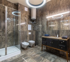 Апартаменты Deluxe с балконом и с красивым видом из окна в Апарт-отель Residence Graphite