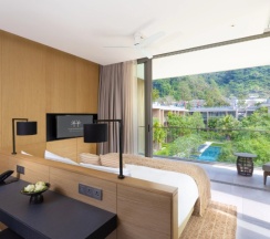 Двухместная Penthouse & Private Pool Grand Azure двуспальная кровать в Twinpalms MontAzure Phuket Resort