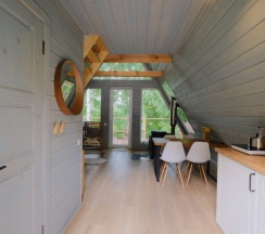 Дом A-frame с чаном в Urman Camp