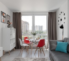 Moon River - премиум-апартаменты с отдельной спальней около м.Сокол (6 этаж, до 5 гостей) в Smart Lofts Moscow