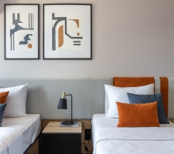 Студия с 2  раздельными кроватями в Apartments&Hotel Trend