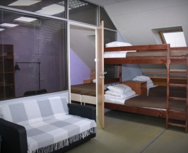 Кровать в общем номере в Мотель 1864