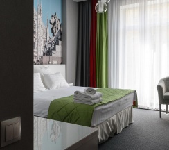 Комната делюкс с 1 двуспальной кроватью в Hotel design style