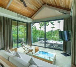 Вилла с 2 комнатами с видом на бассейн в Villa Escape Burasari