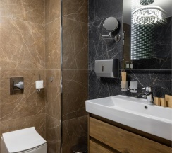 Делюкс с балконом и видом на горы в Stellar collection chalet, Krasnaya Polyana