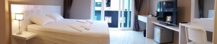 Двухместный номер Deluxe с видом на город двуспальная кровать в crystal suites pattaya