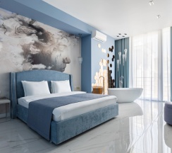 Апартаменты Premium с 2 комнатами с видом на море в Комплекс апартаментов "Apartments Premium" (второй корпус)