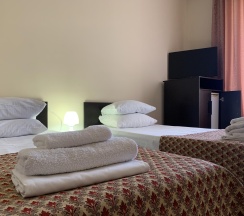 Номер стандарт с 1 односпальной и 1 двуспальной кроватью в Спарта