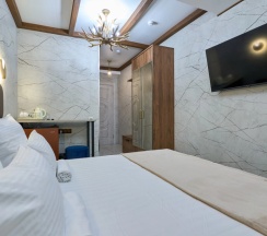 Двухместный номер Эконом-класса без окна Цокольный этаж двуспальная кровать в Астра де Роза