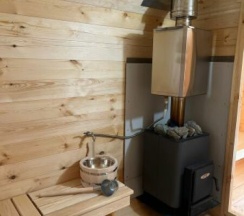 Дом A-frame с квадро-баней в 4 сезона