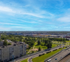 Номер де'люкс с панорамными окнами на 4 человека в Луна Пулково