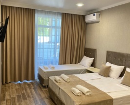 Трёхместный номер Deluxe с балконом и с красивым видом из окна в Elegant hotel resort