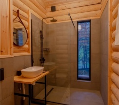 Двухместный люкс двуспальная кровать в Skazka Lodge