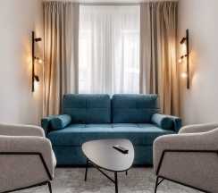 Семейный Люкс с 1 кроватью King-size или 2 односпальными кроватями 90х200см в Нега