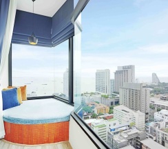 Двухместная Studio с видом на океан 2 отдельные кровати в Siam@Siam Design Hotel Pattaya