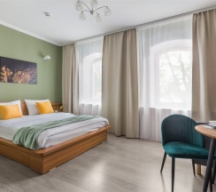 Апартаменты для троих гостей с 1 большой кроватью (3й или 4й этаж) в Rent Apartment SPb Forte